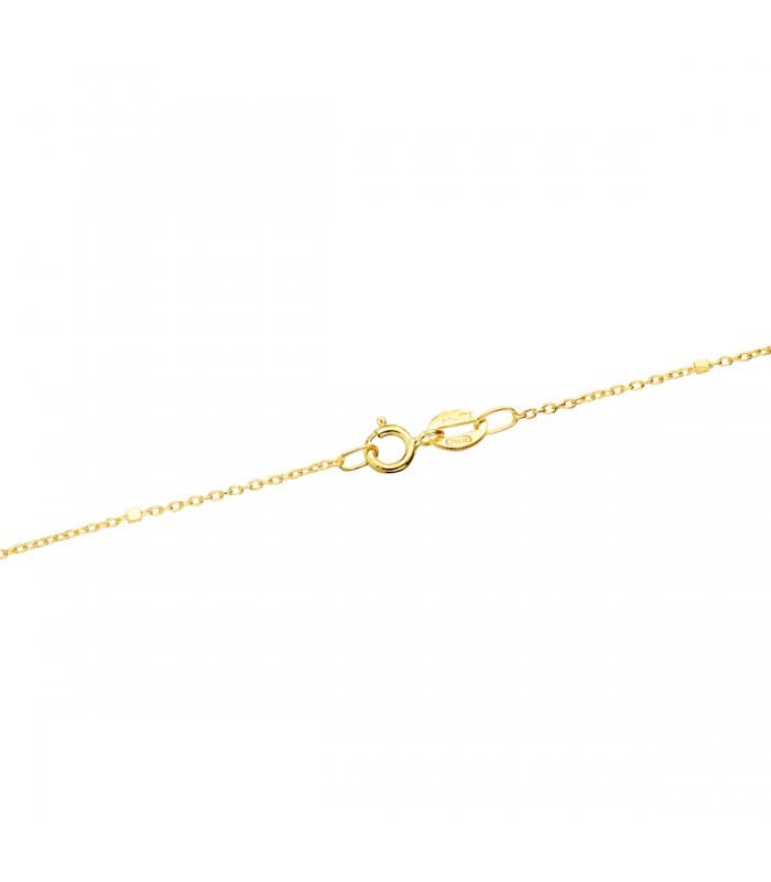 Catena forzatina oro 18K cubi 1 mm 40cm - Collane e girocolli da donna