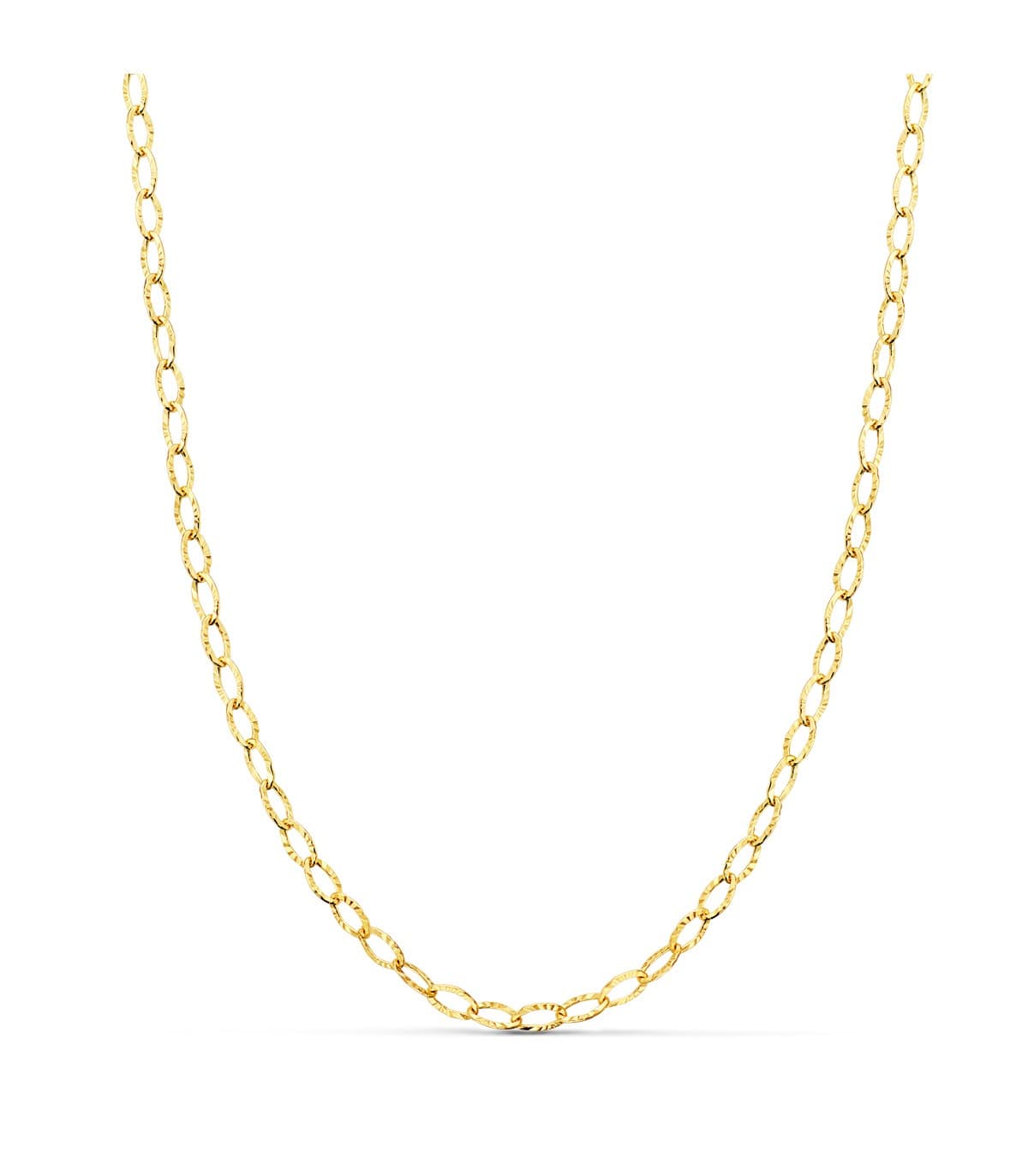 Chaîne Or 18K 2.5 mm 45 cm Forçat diamantée