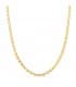 Catena da donna - Collana Marinara, maglia traversino in oro 750, 3 mm x 45 cm