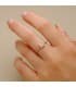 Solitario de mujer. Anillo con piedra preciosa Aguamarina. Joyería online, Alda Joyeros.