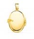Portafoto Liso Oval Oro 18 K 25 MM