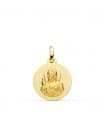 Medalla Corazón de Jesús Oro Amarillo 18 K 16 MM