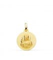 Runder Anhänger Jesus Gold 18 Karat P5001-016