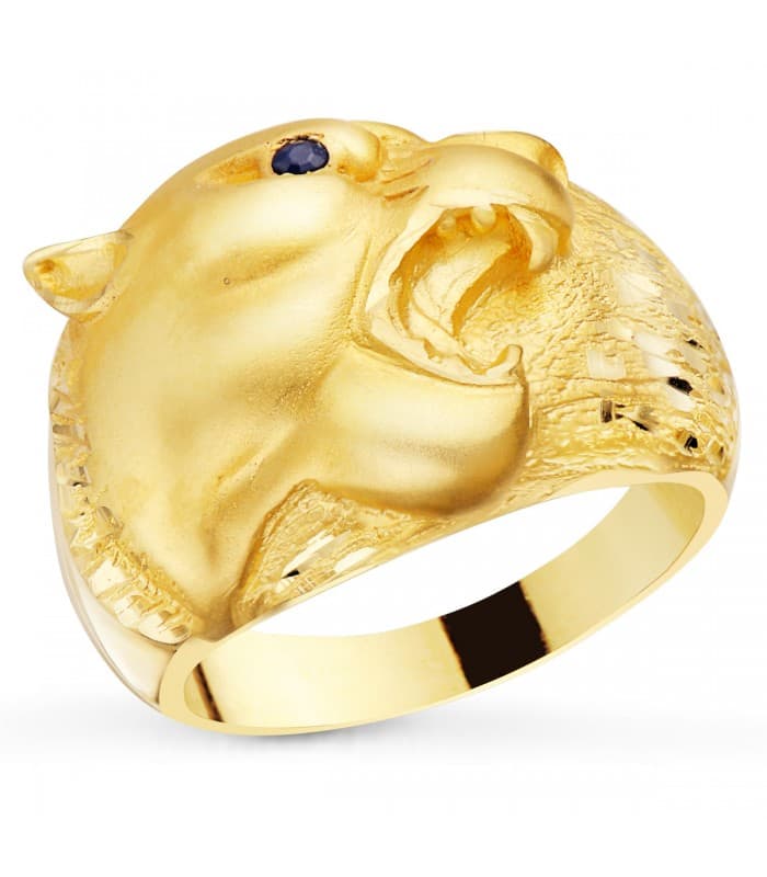 Sello de hombre Puma Oro Amarillo 18K | anillos de hombre | comprar regalos en joyería online