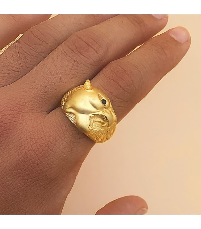 Sello de hombre Puma Oro Amarillo 18K | anillos de hombre | comprar regalos en joyería online
