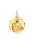 V. Carmen y C. Jesús Oro 18K Escapulario Tallado 22mm - medalla religiosa católica - joyería online