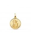 Medalla Virgen de los Desamparados Oro 18k 16mm Bisel