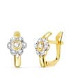 Pendientes Comunión Ainara Oro bicolor 18K