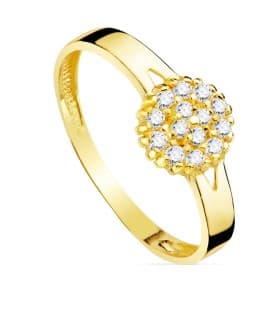 Joyería online Alda Joyeros | Sortija Comunión Estrella Oro bicolor 18K | Anillos para niña 1ªcomunión | Comprar on line |