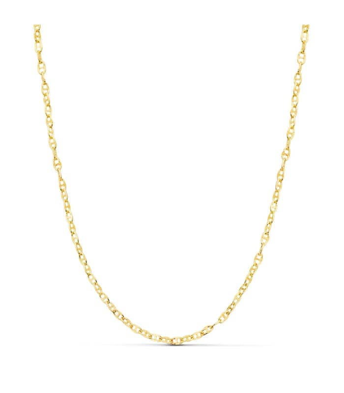 Cadena Oro 18K Ancla 2 mm 50 cm | cadenilla de oro mujer, joyería online