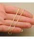 Cadena Ancla Plana Oro 18K 2 mm 50cm