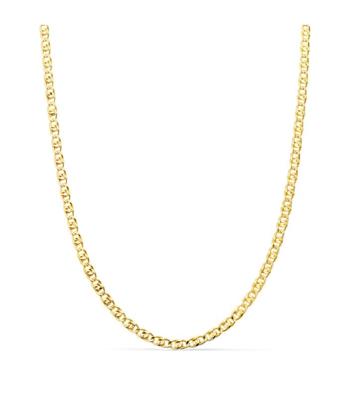 Catena Marinara, maglia traversino in oro 750, dimensioni 2 mm x 50 cm. | Catene da donna