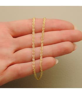 Cadena Ancla Oro Amarillo 18K 2 mm 50cm | cadenita de oro |Alda Joyeros, joyería online