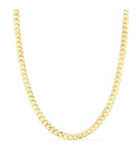 Chaîne Or Jaune 18K Massive Gourmette 3,75 mm 60cm
