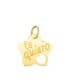 Anhänger Blume mit Herz 22180 Gelbgold 750