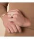 Anello da uomo con superficie piatta ovale da incidere iniziali, lettere, numeri.