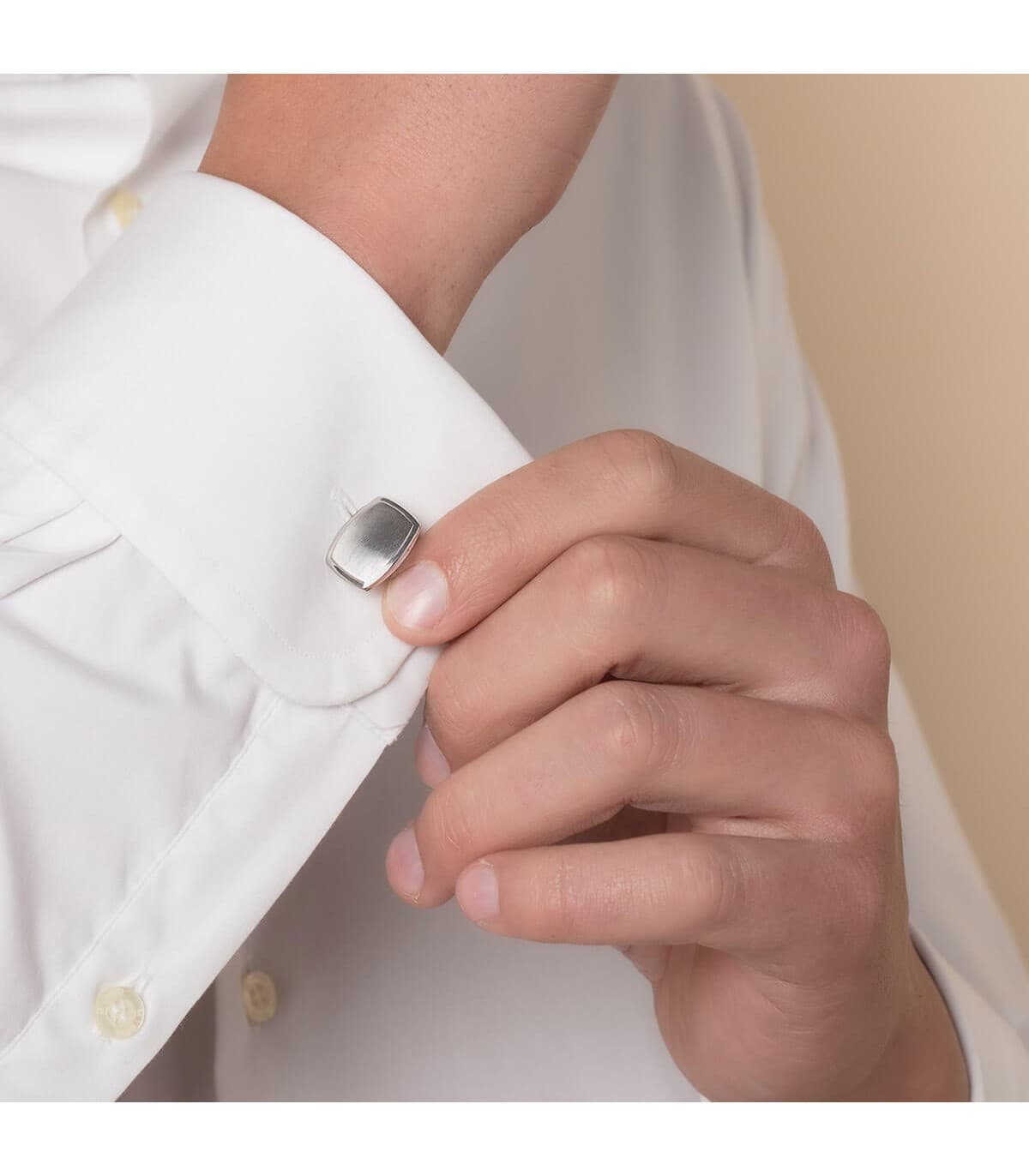 Alda Joyeros, Joyería online | Gemelos Bertrand Oro Blanco 18K | joyas de hombre para boda