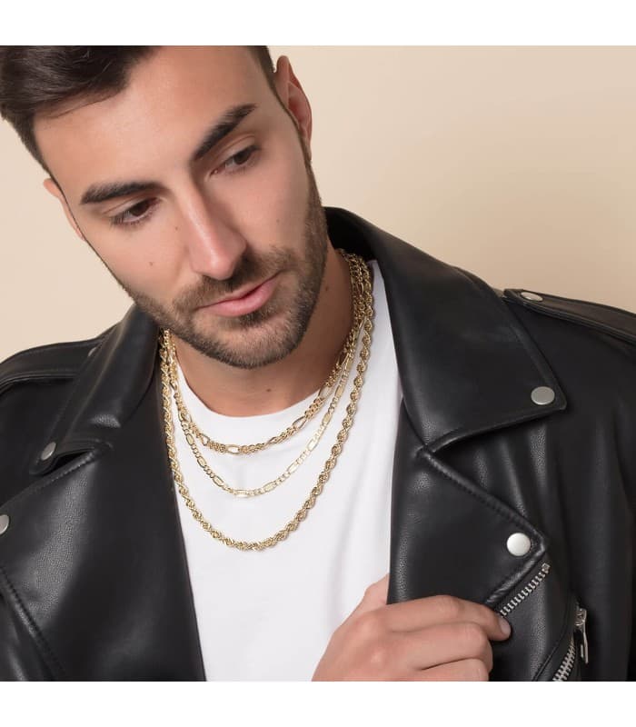 ALDA JOYEROS, joyería online | Cadena Fígaro Tallada Oro Amarillo 18K 5 mm 60cm | comprar joyas on line de hombre