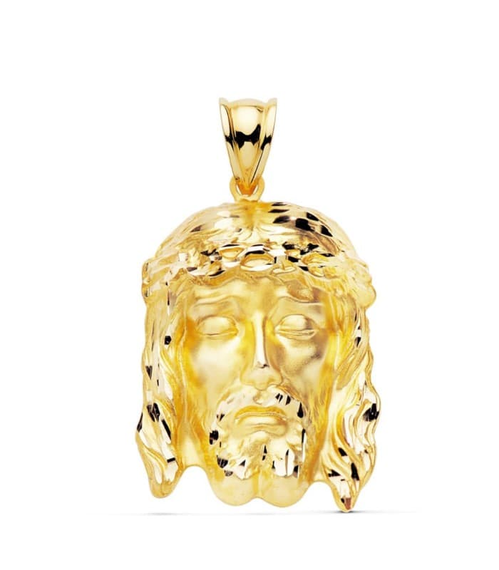 Alda Joyeros, Joyería online | Cabeza Santo rostro 27 mm colgante religioso figura Jesús | comprar on line joyas de hombre