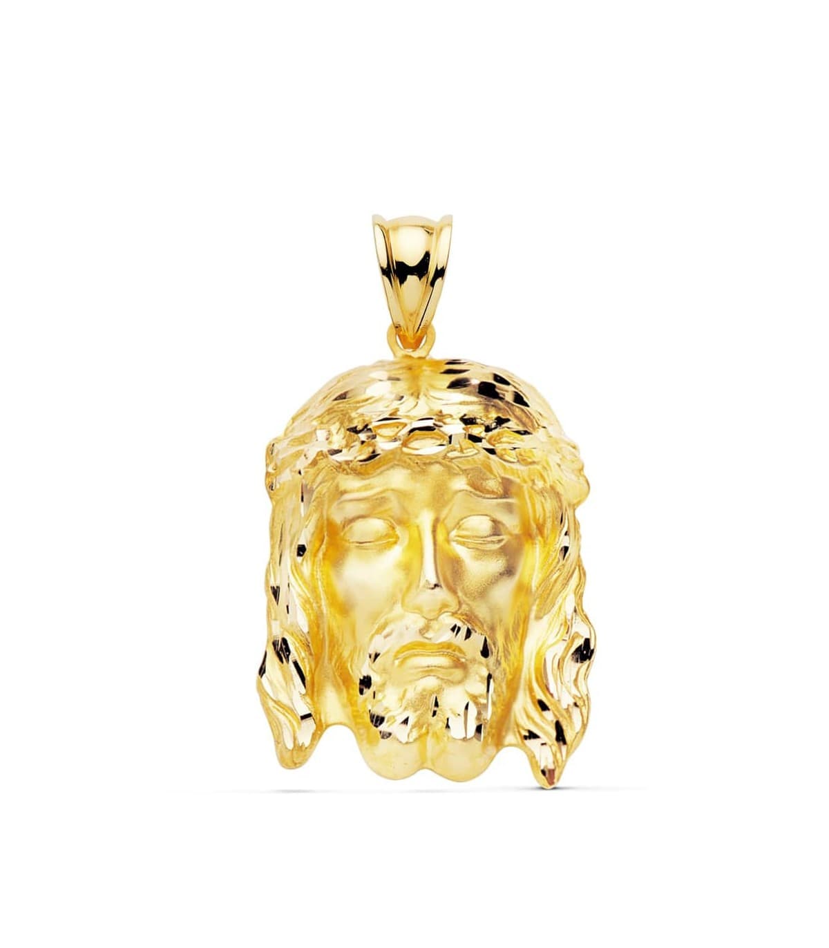Alda Joyeros, Joyería online | Cabeza Santo rostro 27 mm colgante religioso figura Jesús | comprar on line joyas de hombre