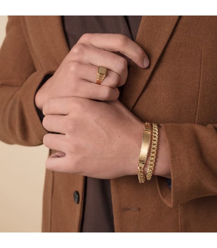 Gourmette Homme maille gourmette Abel Or 18K
