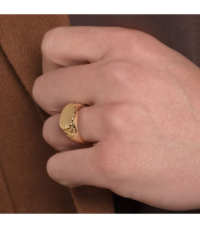 Alda Joyeros, joyería online | Sello hombre Magnus Amarillo Oro 18K macizo | comprar joyas on line de hombre