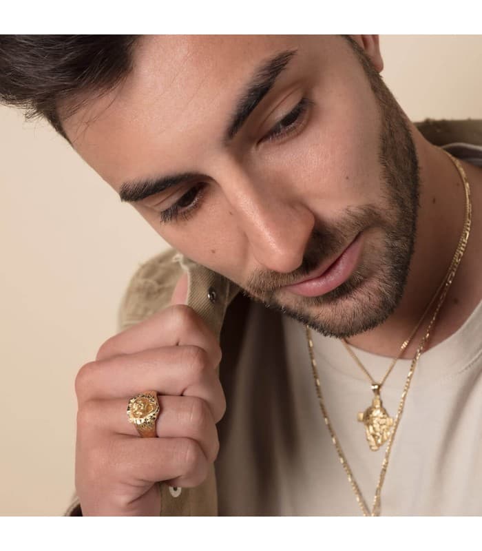 Alda Joyeros, joyería online | Sello León Oro Amarillo 18K | comprar coyas on line de hombre