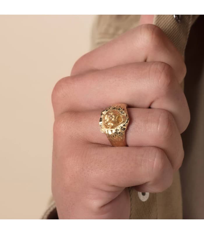 Alda Joyeros, joyería online | Sello León Oro Amarillo 18K | comprar coyas on line de hombre