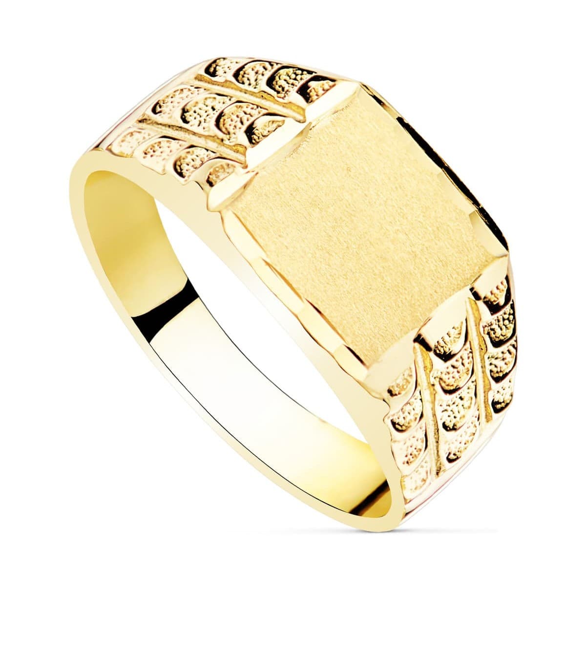 Alda Joyeros, joyería online | Sello hombre Gustav Amarillo Oro 18K macizo | anillos personalizados