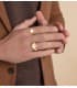 Chevalière homme Gustav Or massif jaune 18K