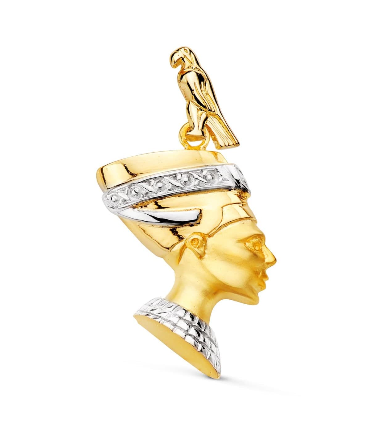 Nefertari, ein Ägypten-Symbol - Anhänger Gold 750 (18K) Pharao 
30mm Herren