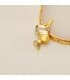 Colgante Nefertiti Oro Bicolor 18K Perfil 30 mm | comprar colgantes de hombre online | colgante oro hombre