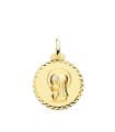 Medalla Virgen niña Oro 18K 20mm Talla