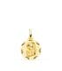Alda Joyeros, joyería online. Medalla Virgen niña rezando 18K Tallada 14mm | colgante religioso para comunión.