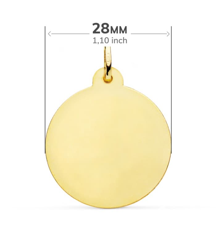 Alda joyeros, joyería online | Medalla Corazón de Jesús Oro 18K 28 mm Calada