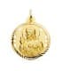 Medaglia Cuore di Gesù Oro 18Kt 30 mm traforata