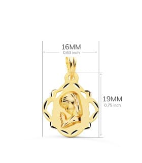 Anhänger  Gold Jungfrau Maria P9133-416