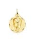 Alda Joyeros, joyería online | Medalla Virgen Niña Tallada Oro Amarillo 18 K 24 MM