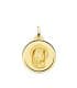 Alda Joyeros, Joyería Online. Medalla de Oro 18K Virgen Niña Bisel 20mm| medallas religiosas de moda mujer