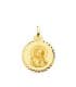 Medalla Virgen María y Espíritu Santo 18K 20mm Talla paloma| medallas religiosas de moda mujer