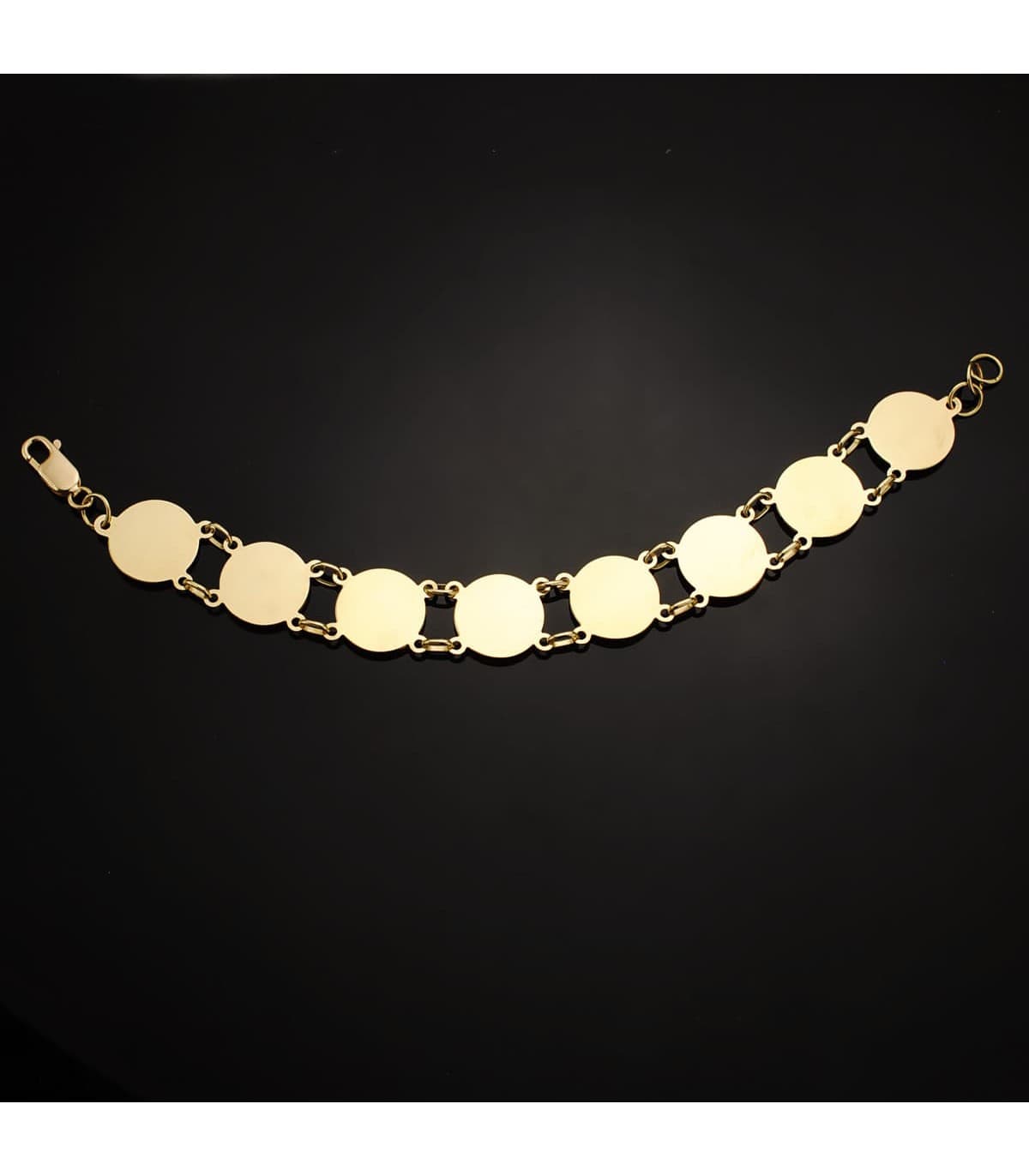 Bracelet Méduse Or Jaune 18K  20cm