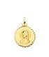 Medalla Virgen María Velo Oro 18K 20mm Talla | colgante religioso