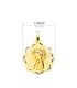 Médaille Ajourée 18K Vierge Enfant Prière 14MM