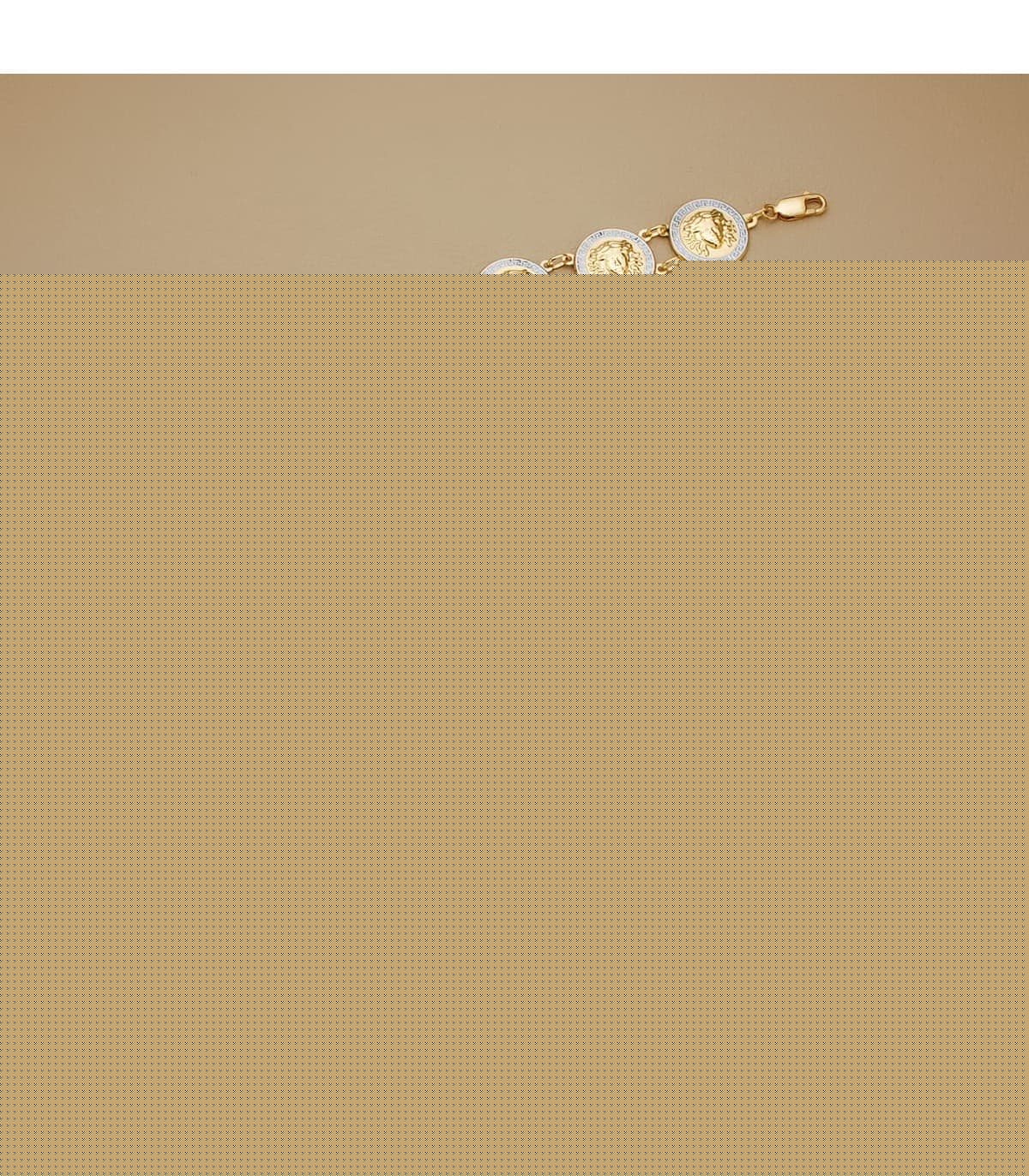 Alda Joyeros, joyería online | Pulsera Medusa Oro Bicolor 18 K 21,5 cm