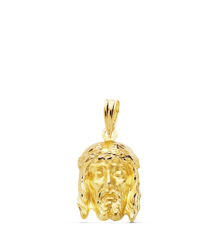 Colgante Cristo Buena Muerte Oro 18K 16mm