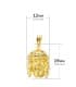 Pendentif Tête de Christ Or Jaune 18K 16mm