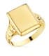 Alda Joyeros, joyería online | Sello hombre Oro Amarillo 18K rombos | anillos personalizados