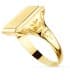 Alda Joyeros, joyería online | Sello hombre Oro Amarillo 18K rombos | anillos personalizados