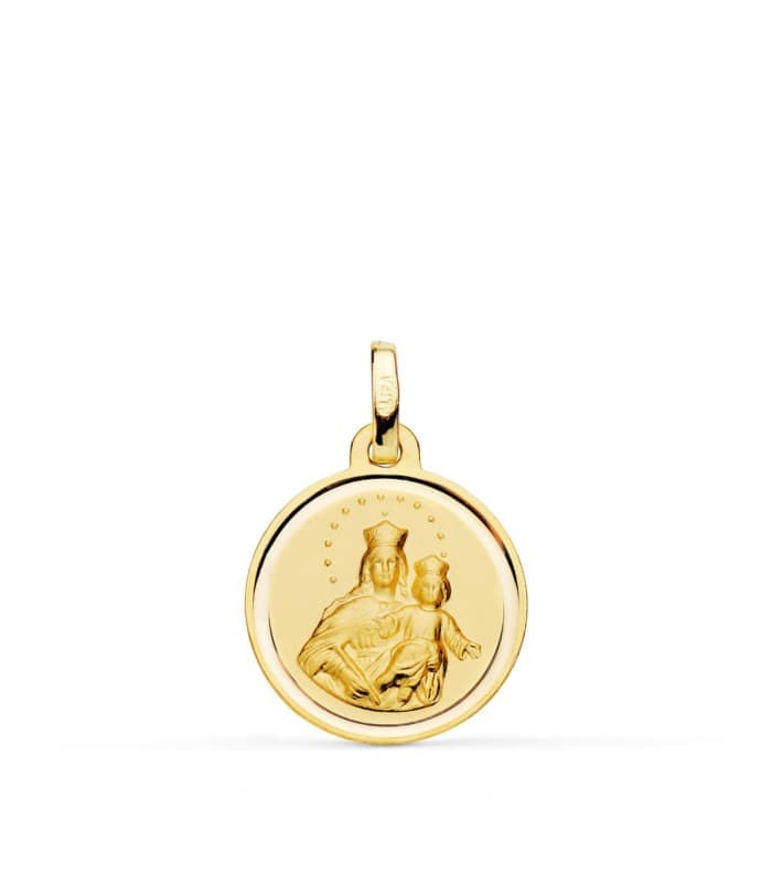 Medalla María Auxiliadora 18 Ktes 16mm