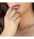 Libelle-Design Ring Gold 18K /750er  22013-2, mit Zirkonia und Kugeln